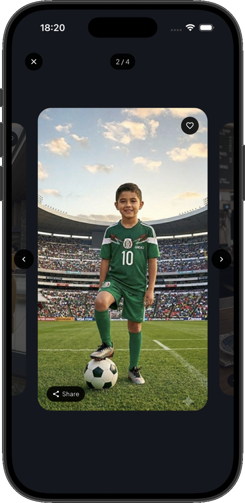 SnapCoach gallery viewer screen